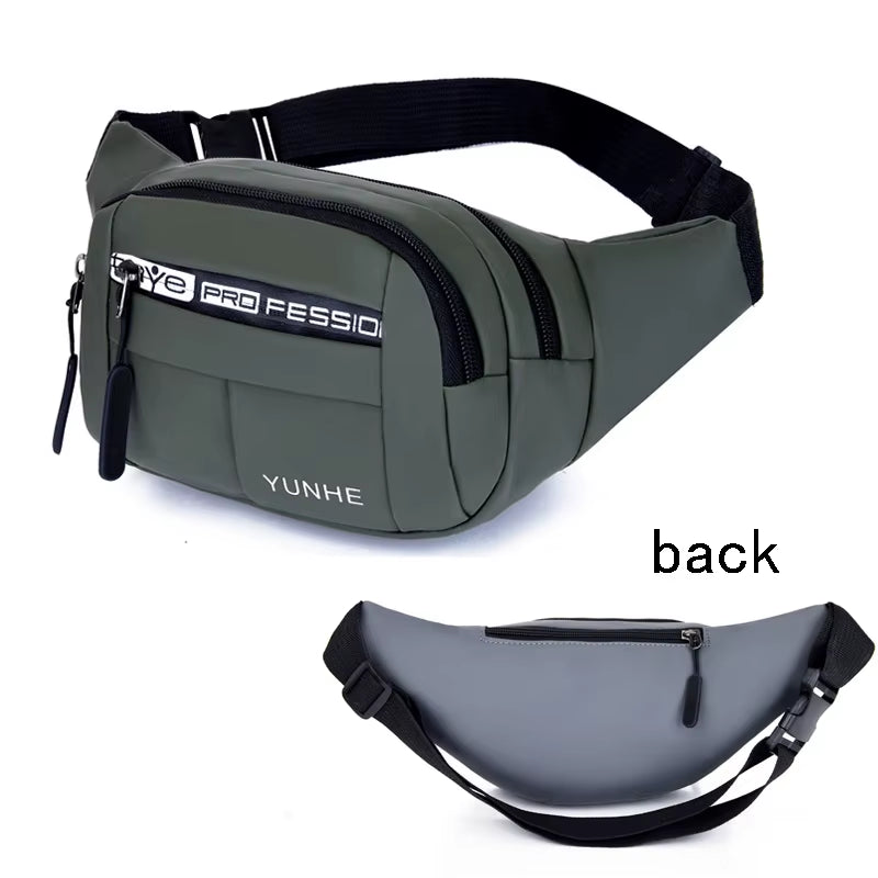 Outdoor Waist Bag Waterproof Waist Bum Bag Running Jogging Belt Pouch Zip Fanny Pack Mobile Phone Bag Oxford Cloth Chest Bag