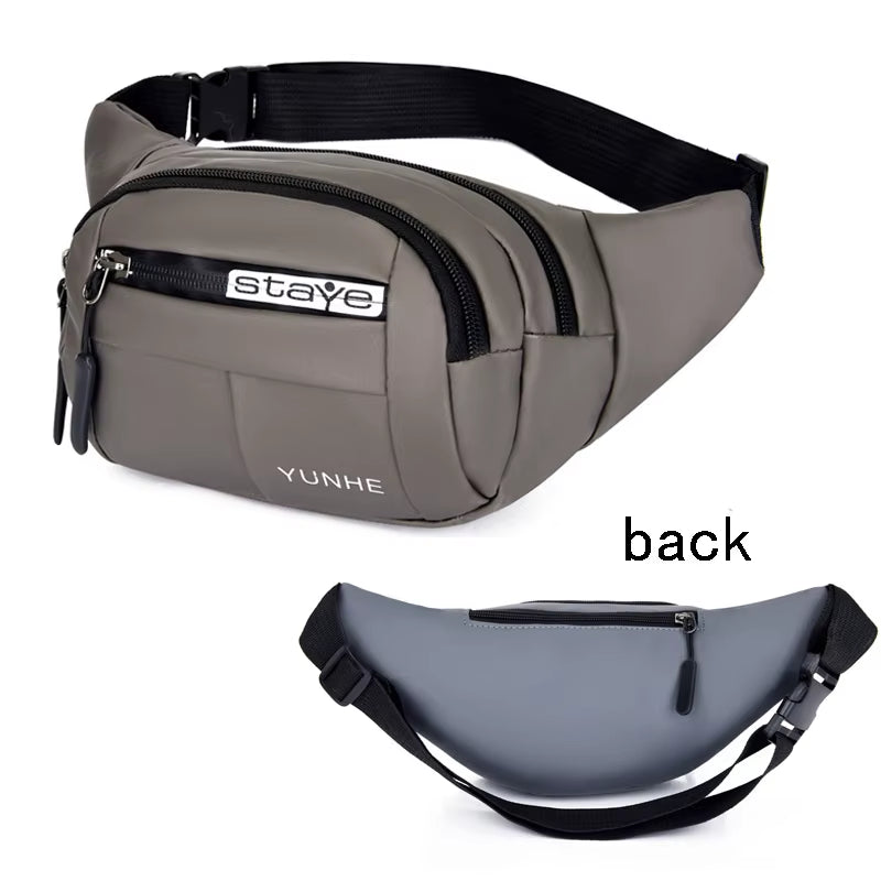 Outdoor Waist Bag Waterproof Waist Bum Bag Running Jogging Belt Pouch Zip Fanny Pack Mobile Phone Bag Oxford Cloth Chest Bag